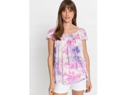 B.P.C bluzka z falbankami batikowa 38.