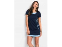 B.P.C granatowa sukienka shirtowa 2w1 r.32/34