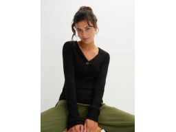 B.P.C sweter prążkowany z guzikiem r.40/42