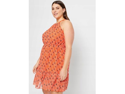 B.P.C siateczkowa sukienka pomarańczowa ^52/54