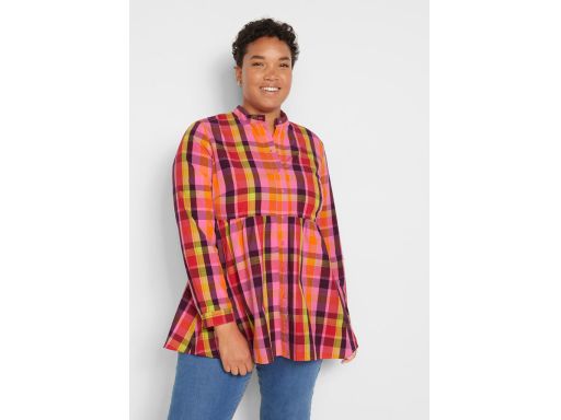 B.P.C bluzka koszulowa bawełniana w kratę 52.