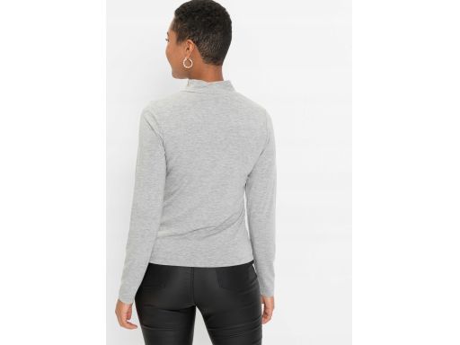 B.P.C bluzka szara z wycięciem 44/46.