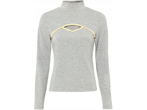 B.P.C bluzka szara z wycięciem 44/46.