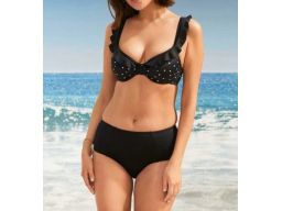 B.P.C bikini czarno-białe w groszki r.44 (85B)