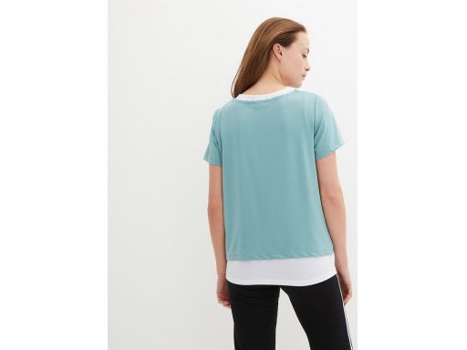 B.P.C t-shirt miętowy 2w1 sportowy ^36/38
