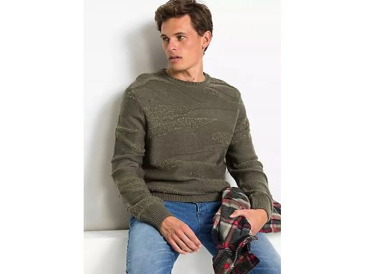 B.P.C sweter męski oliwkowy 4XL.