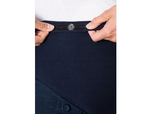 B.P.C bermudy ciążowe z pasem na brzuszek granatowe r.36