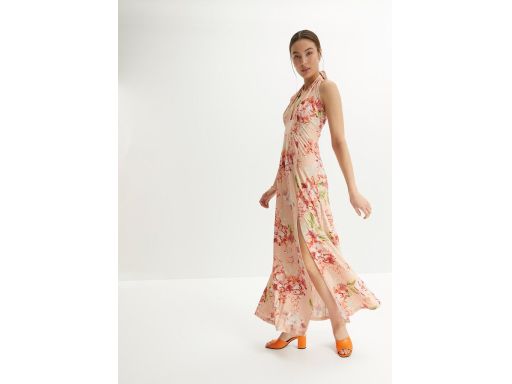 B.P.C sukienka maxi z dużym dekoltem 36/38.