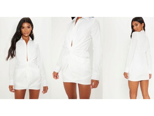 Biała koszula ,tunika Pretty Little Thing 36