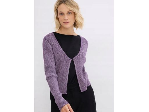 B.P.C fioletowe bolerko dzianinowe z połyskiem ^40/42