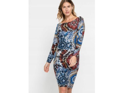 B.P.C sukienka dzianinowa z nadrukiem r.40/42