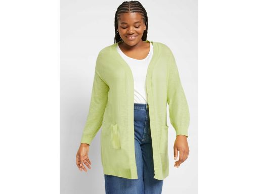 B.P.C kardigan bez zapięcia limonka 48/50.