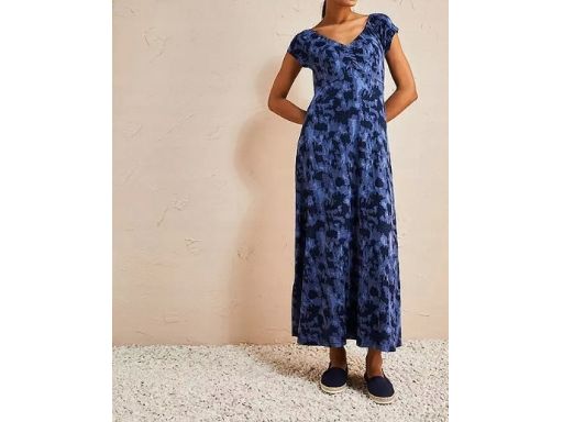 B.P.C długa sukienka maxi z batikowym wzorem 36/38.