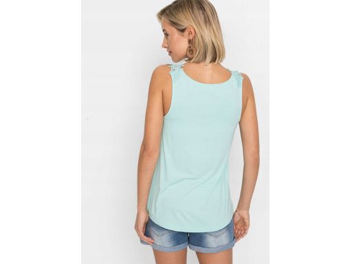 B.P.C top turkusowy z koronką ^44/46