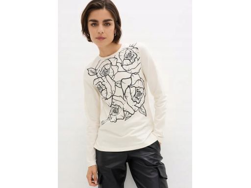 B.P.C bluzka z nadrukiem długi rękaw r.56/58