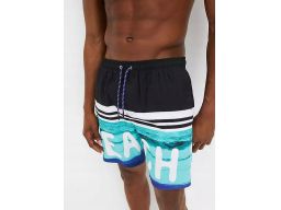 B.P.C męskie spodenki kąpielowe kolorowe z nadrukiem 2XL.