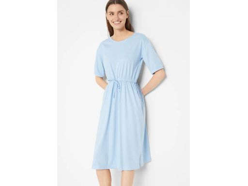 B.P.C bawełniana sukienka midi niebieska ^44/46