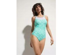 B.P.C kostium kąpielowy średni stopień modelowania biało-miętowy ^46