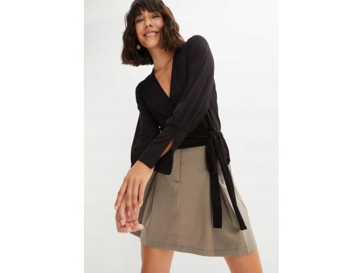 B.P.C bluzka kopertowa z wiskozy czarna 36/38.