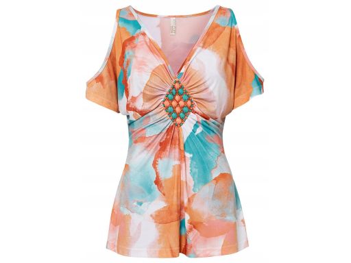 B.P.C bluzka odkryte ramiona kolorowa r.40/42