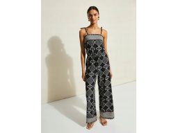 B.P.C kombinezon czarny w jasne wzory r.40/42