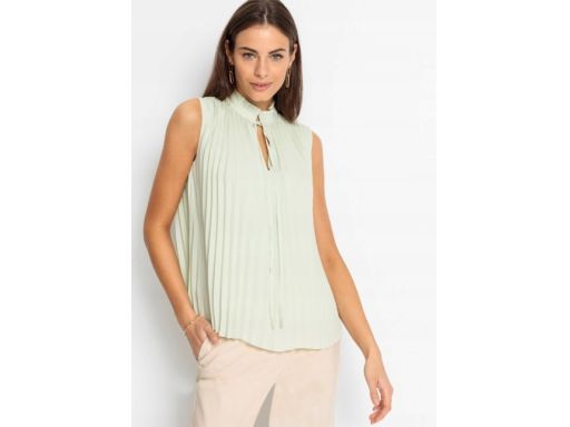 B.P.C bluzka szyfon plisowana mięta 36.