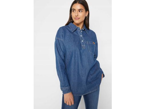 B.P.C bluzka jeansowa koszulowa z kołnierzykiem ^38
