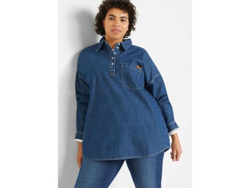 B.P.C bluzka jeansowa koszulowa z kołnierzykiem ^38