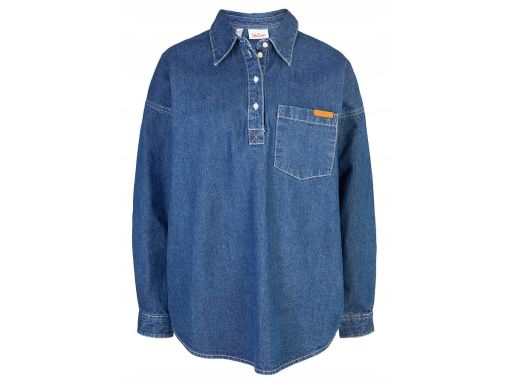 B.P.C bluzka jeansowa koszulowa z kołnierzykiem ^38