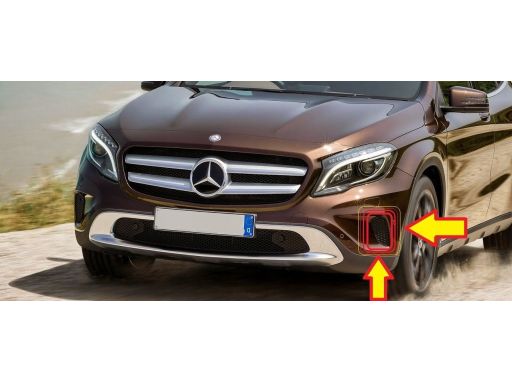 Lewa Kratka w zderzak Mercedes X156 GLA class A1568853322