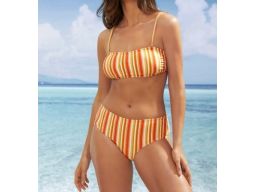 B.P.C bikini z figami w kolorowe paski r.36