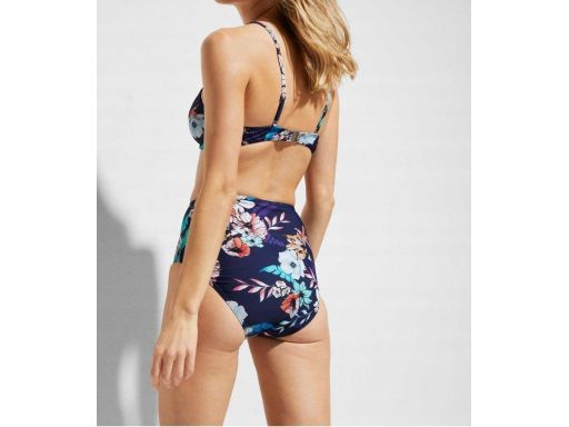 B.P.C. bikini typu minimizer granatowe w kolorowe wzory r.40 80B