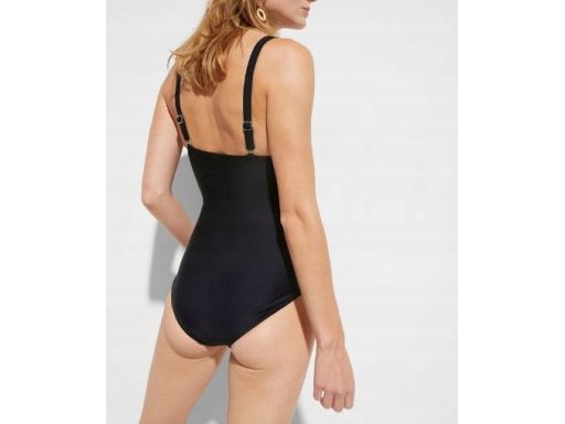 B.P.C kostium jednoczęściowy czarny w białe paski r.42