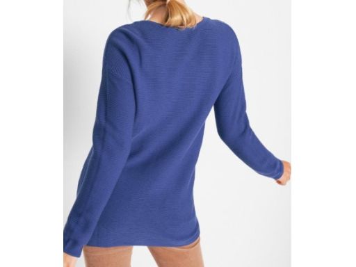 B.P.C sweterek chabrowy dzianinowy klasyczny 36/38