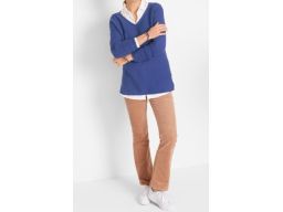 B.P.C sweterek chabrowy dzianinowy klasyczny 36/38