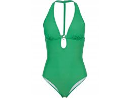 B.P.C kostium jednoczęściowy zielony sexy wycięcia r.40