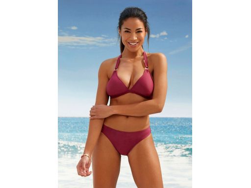 B.P.C bikini bordowe z trójkątnymi miseczkami i figami ^42