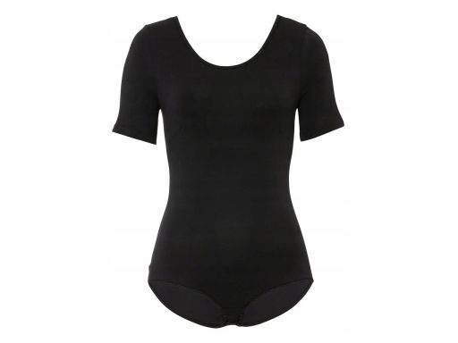 B.P.C. czarne body bawełniane z krótkim rękawem r.44/46