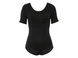 B.P.C. czarne body bawełniane z krótkim rękawem r.44/46