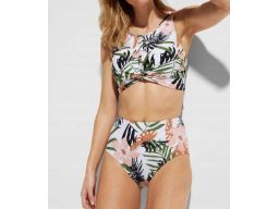 B.P.C bikini z kolorowym wzorem bustier 38.