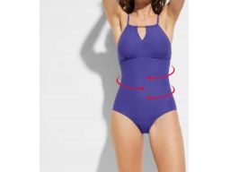B.P.C kostium kąpielowy modelujący niebieski fiolet r.42