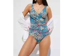 B.P.C kostium jednoczęściowy w roślinne wzory r.44