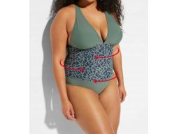 B.P.C kostium jednoczęściowy wzorzysty 46.