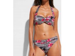 B.P.C bikini usztywniane w paski i kwiaty z figami 44 (85D).