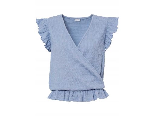 B.P.C bluzka damska kopertowa niebieska 36/38.