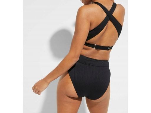 B.P.C bikini czarne prążkowany materiał r.38