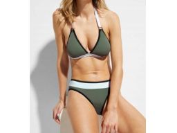 B.P.C bikini halter khaki z figami 34.
