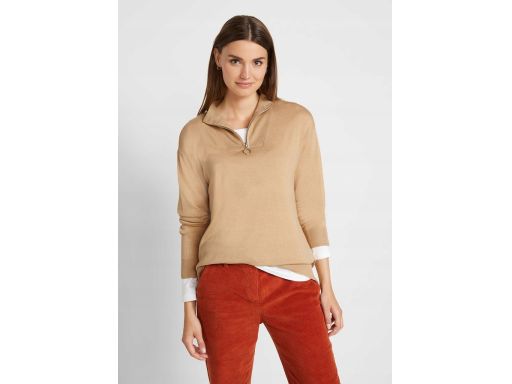 B.P.C bluzka dzianinowa ze stójką beżowa r.36/38