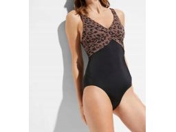 B.P.C kostium kąpielowy czarny w cętki r.44