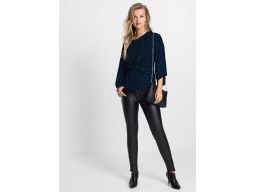 B.P.C bluzka czarno-granatowa w paski 32/34.